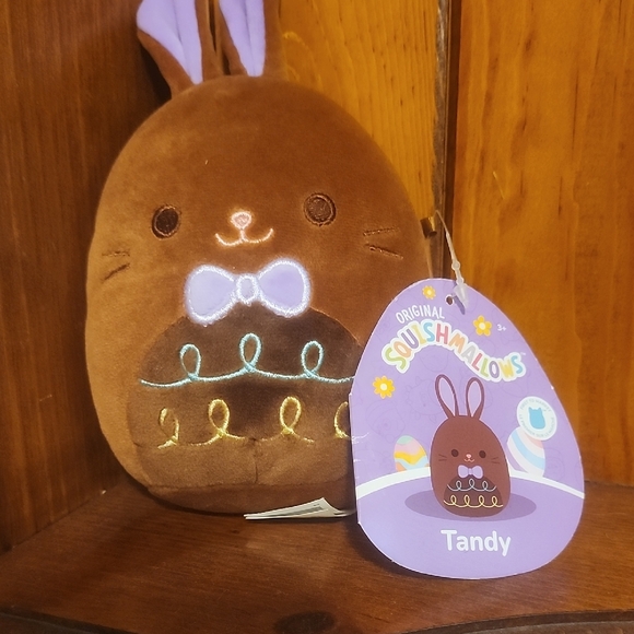Squishmallows Tandy Brown Bunny with Bow  5 Inches NWT - Picture 1 of 1